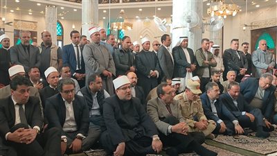 وزير الأوقاف ومحافظ شمال سيناء يفتتحان مسجد وسيم إبراهيم العرجاني في الشيخ زويد
