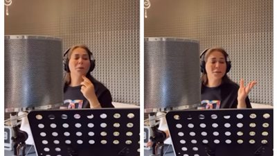 كنا واحد واتقسمنا.. فيديو من كواليس تسجيل تتر مسلسل صيد العقارب للمطربة نوال الكويتية