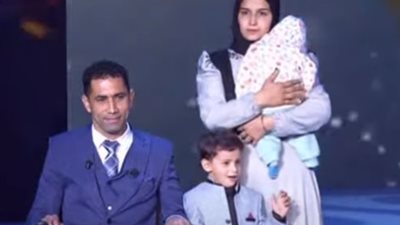 أول تعليق لزوجة الرقيب أحمد حسني بعد ظهورها بجانبه خلال احتفالية يوم الشهيد: نفسي ولادي يدخلوا العسكرية