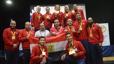 منتخب تنس الطاولة يحصد ذهبية وبرونزية زوجي المختلط بدورة الألعاب الإفريقية