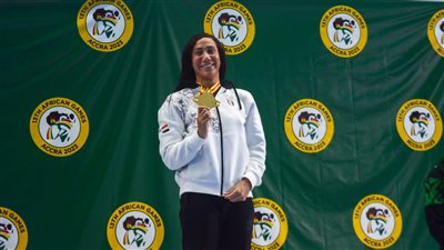 فريدة عثمان: أتمنى حصد المزيد من الميداليات بدورة الألعاب الإفريقية