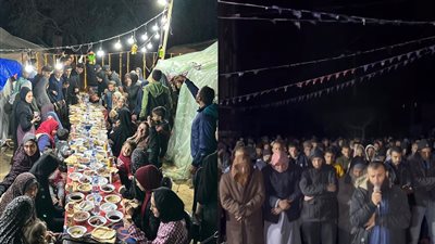 صلاة التراويح على الأنقاض وموائد السحور البسيطة.. طقوس رمضان بمخيمات النازحين في غزة 