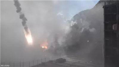 انفجار صاروخ 