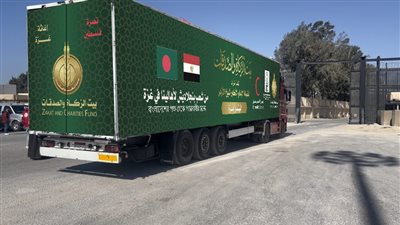 بيت الزكاة: 80 دولة شاركت في قافلة رمضان إلى غزة اليوم