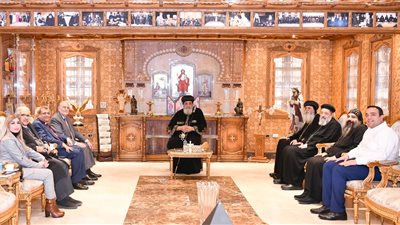  البابا تواضروس يستقبل الأمين العام لمجلس كنائس الشرق الأوسط