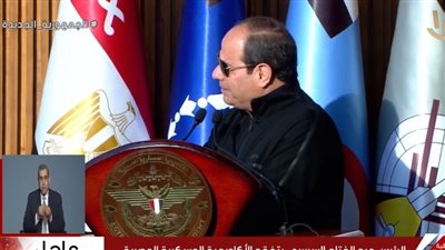 السيسي: عملنا في مصر جهد كبير يخلي الدولة تنطلق إلى آفاق أفضل