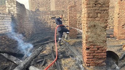 محافظ أسوان يتابع جهود السيطرة على حريق بقرية أبو غلاب بالرمادي بحري