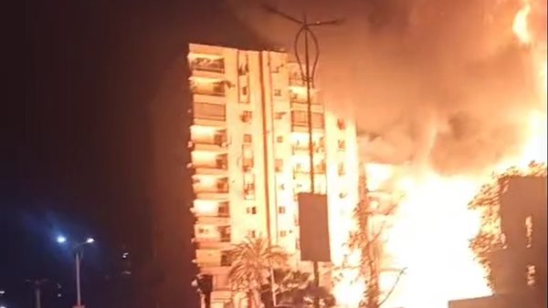 حريق ستوديو الأهرام