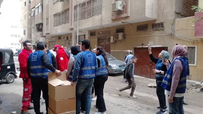 مؤسسة حياة كريمة تدعم متضرري حادث حريق ستوديو الأهرام | صور