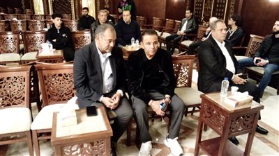 الفنان محمد فؤاد يؤدي واجب العزاء لأسرة حبيبة الشماع | صور 