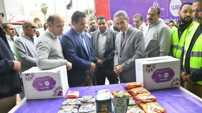 توزيع 5 آلاف كرتونة مواد غذائية على الأسر الأولى بالرعاية بالغربية 