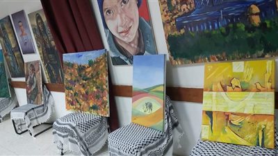 يدعم صمود الشعب.. الثقافة الفلسطينية تفتتح معرض مائة لوحة من غزة