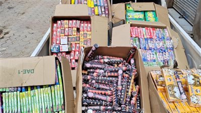 ضبط 10 ملايين قطعة ألعاب نارية خلال حملات مكثفة بالفيوم