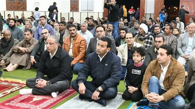 الأنصاري يفتتح مسجد نداء الإسلام بمدينة الفيوم الجديدة | صور