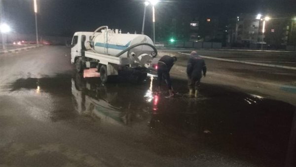 أعمال شفط مياه الأمطار