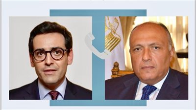 شكري ونظيره الفرنسي يبحثان جهود وقف إطلاق النار في غزة