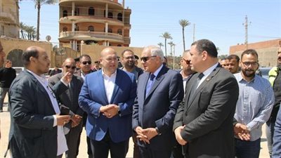 محافظ الجيزة يتفقد أعمال تطوير وتوسعة طريق مصر أسيوط السريع