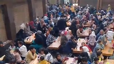 قرية السيفا بالقليوبية تنظم أكبر مائدة إفطار تضم أكثر من 800 فرد | بث مباشر