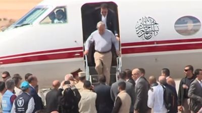 الأمين العام للأمم المتحدة يصل إلى مطار العريش