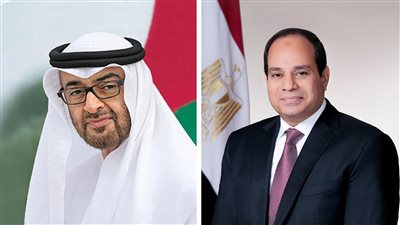السيسي ومحمد بن زايد يتبادلان التهنئة بحلول عيد الفطر المبارك