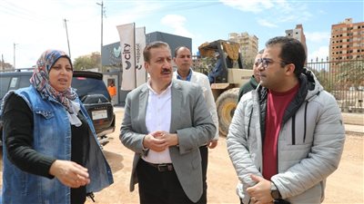 محافظ المنوفية يشهد وضع طبقة الأساس بمحور القاصد جنزور الجديد بتكلفة 28 مليون جنيه