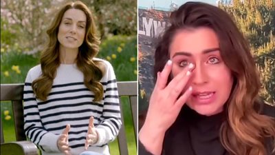 مذيعة أمريكية تبكي على الهواء بسبب انتهاك خصوصية كيت ميدلتون.. وانتقادات لاذعة لكيم كارداشيان 