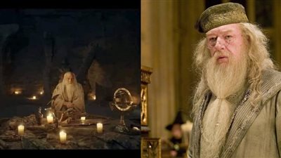 تشابه كبير بين رشوان توفيق في مسلسل جودر وشخصية دمبلدور في هاري بوتر 