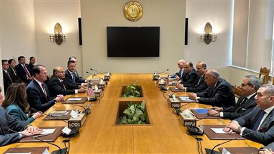 الحرب في غزة تتصدر مباحثات وزير الخارجية مع وفد مجلس النواب الأمريكي 