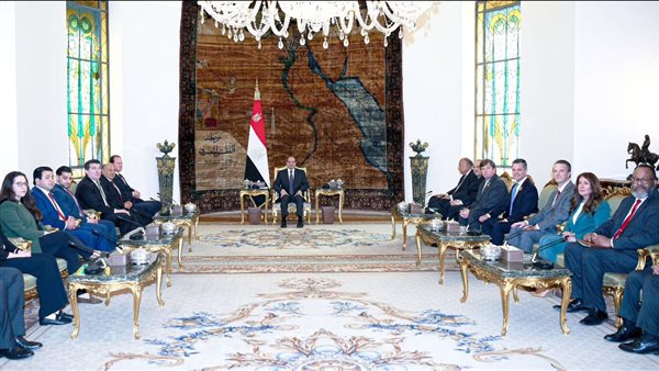 السيسي ووفد مجلس