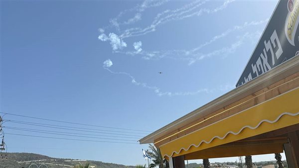 آثار التصدي للصواريخ