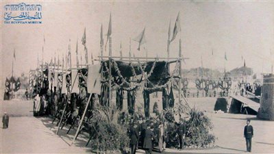 صورة نادرة لـ ذكرى وضع حجر أساس المتحف المصري بالقاهرة 