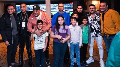 الليثي وشاكوش وبيكا وعنبه والصغير في احتفالية رمضانية لأبناء وأسر الشهداء| صور