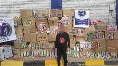 قبل العيد.. الأمن يضبط ألعابا نارية بـ 15 مليون جنيه داخل مخزن بالمنوفية