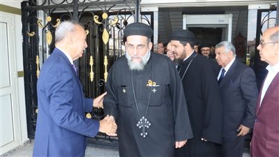 محافظ القليوبية يستقبل مطران شبرا الخيمة وتوابعها للتهنئة بعيد الفطر