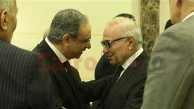 أحمد شفيق وجمال مبارك في عزاء أحمد فتحي سرور رئيس مجلس الشعب الأسبق | صور