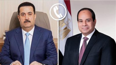 الرئيس السيسي ورئيس الوزراء العراقي يتبادلان التهنئة بمناسبة حلول عيد الفطر المبارك