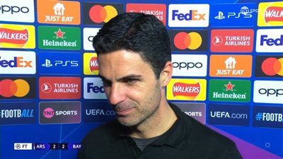 أرتيتا: لدينا فرصة جميلة لم تحدث منذ 14 عامًا.. وأفضل فرصة للرد أمام بايرن ميونخ