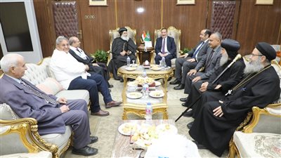 وطن واحد.. أسقف المنوفية ووفد الكنيسة الأنجيلية يقدمون تهنئة العيد للمحافظ