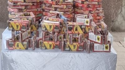 ضبط 150 ألف قطعة ألعاب نارية قبل بيعهم بالجمالية