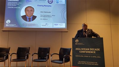 عمرو زكريا: اعتماد البرنامج الإفريقي لعقد المحيطات بالأمم المتحدة 2030