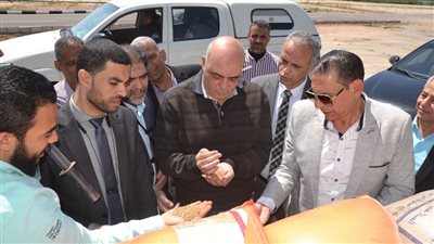 افتتاح موسم توريد القمح وتفقد أعمال التوريد بصومعة زاوية غزال والأبعادية بالبحيرة