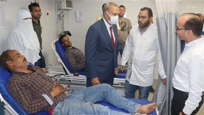 إصابة 6 عاملين بصحة القليوبية في حادث تصادم.. والمحافظ يتوجه للاطمئنان عليهم 