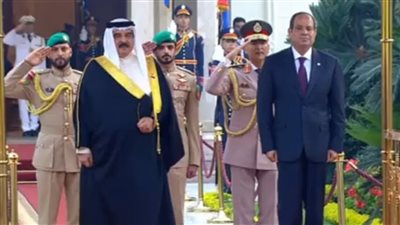 فور وصوله مطار القاهرة.. الرئيس السيسي يستقبل عاهل البحرين الملك حمد بن عيسى | بث مباشر 