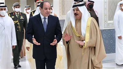 السيسي وملك البحرين يؤكدان ضرورة التعاون لحماية الملاحة الدولية في الخليج العربي والبحر الأحمر 