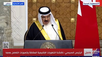 ملك البحرين: ناقشت مع الرئيس السيسي إيصال المساعدات الإنسانية إلى غزة