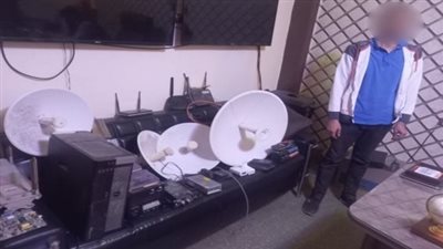 ضبط مالكي شبكتي بث تليفزيوني لقنوات مشفرة دون تصريح بالدقهلية| صور 