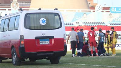 بلع لسانه.. تفاصيل التشخيص المبدئي لحالة لؤي وائل لاعب المقاولون العرب بعد إصابته أمام بلدية المحلة