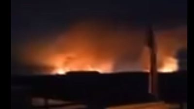 انفجار هائل في قاعدة عسكرية تستخدمها قوات الحشد الشعبي جنوبي بغداد.. وأنباء عن وقوع ضحايا