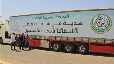 بالتنسيق مع الهلال الأحمر.. الجمعية الشرعية الرئيسية ترسل 818 طن مواد غذائية وإنسانية لفلسطين | صور