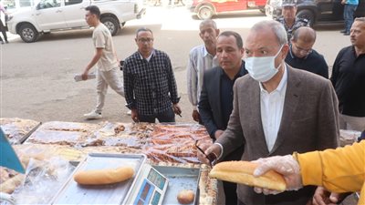 بعد إعلان تخفيض أسعار الخبز السياحي.. محافظ القليوبية يتفقد مخابز كفر شكر وطوخ